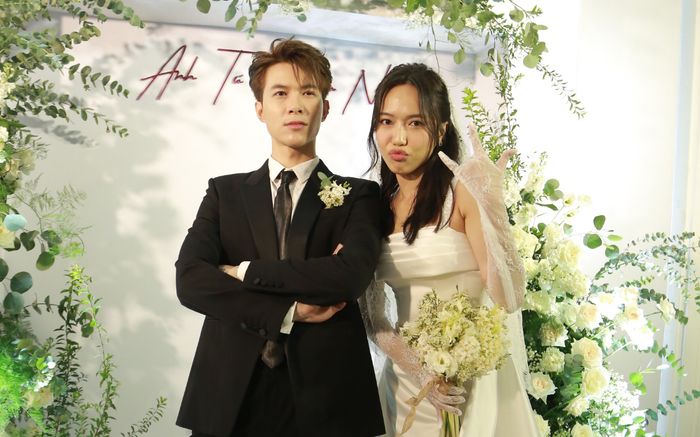 Loạt khoảnh khắc nhí nhố 'cute' của Diệu Nhi - Anh Tú trong đám cưới tại Hà Nội