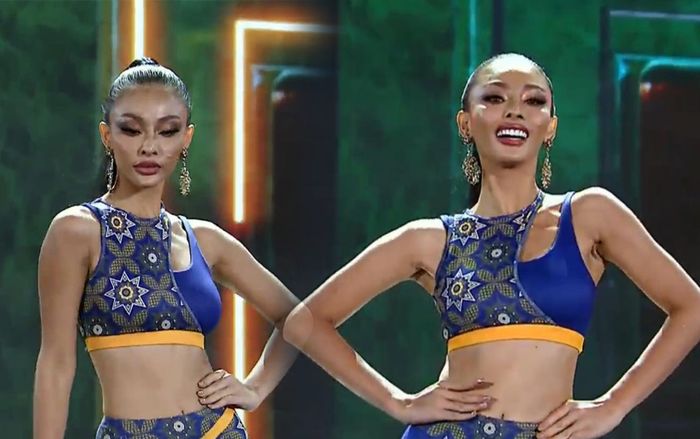 Thí sinh Indonesia lộ làn da đầy khuyết điểm tại bán kết Miss Grand: Do bị 'dụ' ăn bánh tráng phơi sương?