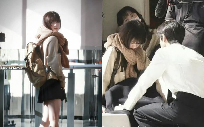 Triệu Lộ Tư gây sốt với đôi chân dài thẳng tắp trong phim mới