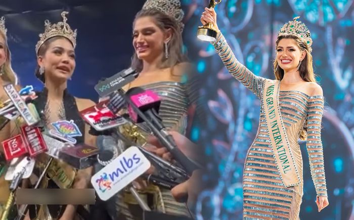 'Buồn' của Tân Miss Grand International: Đăng quang nhưng phóng viên đều hướng về Á hậu Engfa