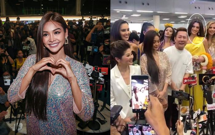 Vừa về Thái, Engfa trở thành tâm điểm còn tân Miss Grand như 'bù nhìn' giữa sân bay