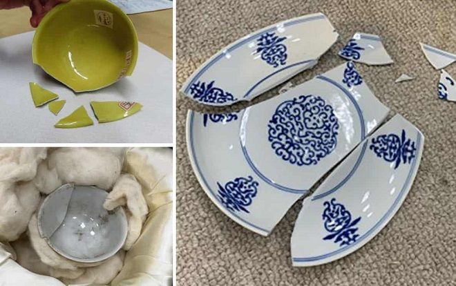Ba món đồ cổ trong bảo tàng Cố cung bị vỡ, giá trị gần 2 tỉ đồng