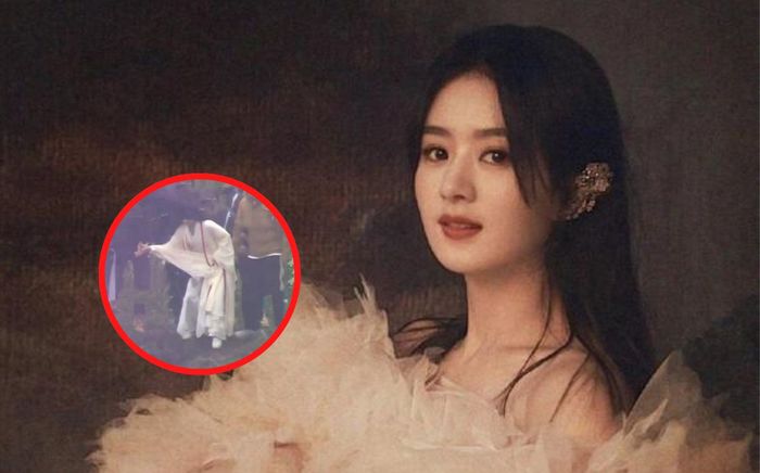Triệu Lệ Dĩnh hốt hoảng suýt rơi xuống nước khi quay phim
