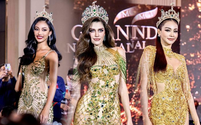 Top 10 Miss Grand International thả dáng với đồ xuyên thấu: Tân Hoa hậu gặp ngay sự cố đỏ mặt