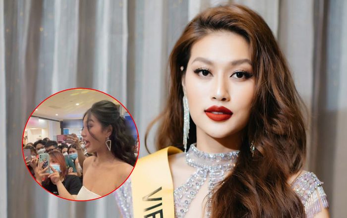 Thiên Ân được fan vây chặt tại sự kiện: Lực lượng hùng hậu ai cũng tưởng nàng hậu thuê người tháp tùng
