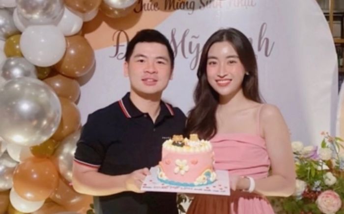 Khoảnh khắc hiếm hoi của con trai bầu Hiển 'tình bể bình' bên Đỗ Mỹ Linh thời đang hẹn hò