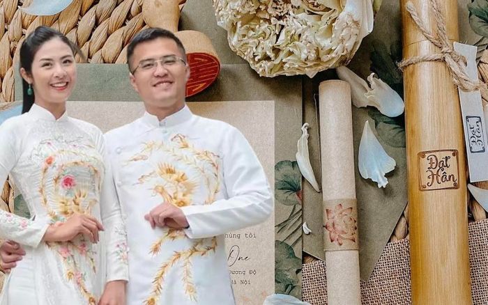 Hé lộ thiệp cưới của Ngọc Hân đậm nét truyền thống, mang ý nghĩa nhân văn