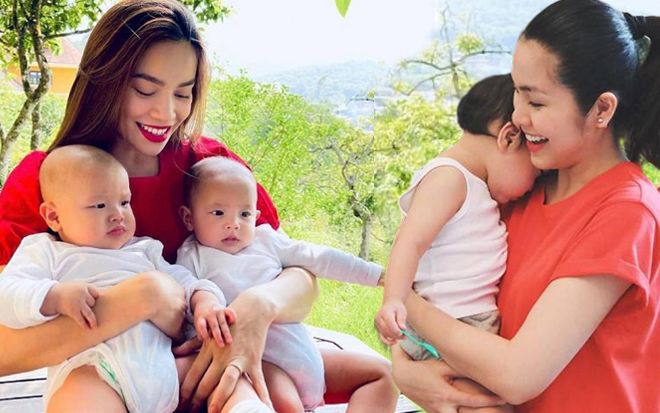 Mẹ bỉm Vbiz và những lần 'méo mặt' vì con ốm