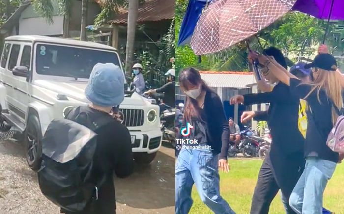 Jack gây tranh cãi khi ngồi G63, 'vác' theo đội vệ sĩ hùng hậu đi thiện nguyện