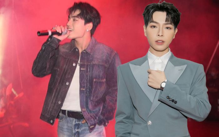 Tất bật sau khi diễn xong, MONO vẫn có hành động lễ phép khi thấy Đức Phúc đứng từ phía xa