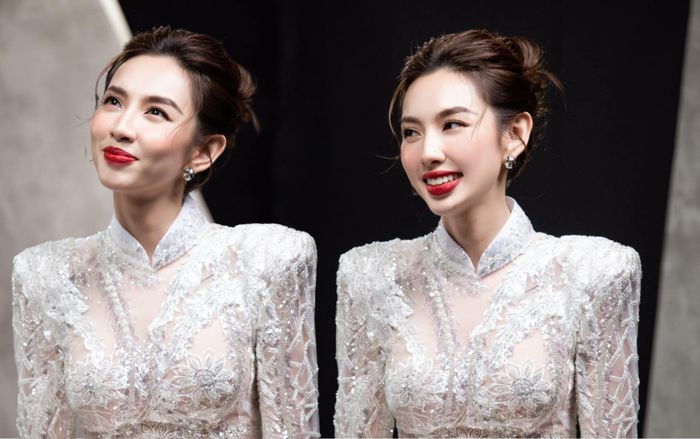 Hoa hậu Thùy Tiên thuần thiết trong áo dài trắng, fan bình luận: "Đi thi hoa hậu tiếp tiếp đi chị"