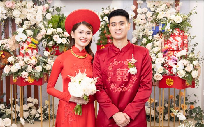 Á hậu Thùy Dung rạng rỡ bên chồng trong ngày cưới, dàn phù dâu 'cực xịn' chúc phúc cặp đôi
