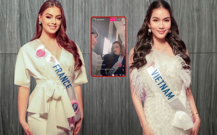 Fan choáng ngợp khi nghe Á hậu Phương Anh giao tiếp với đại diện Pháp bằng tiếng... Pháp