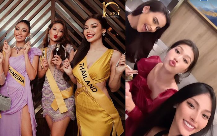 Hoa hậu Thiên Ân và các Á hậu Miss Grand 'tay bắt mặt mừng' tại Thái Lan: Engfa không có mặt