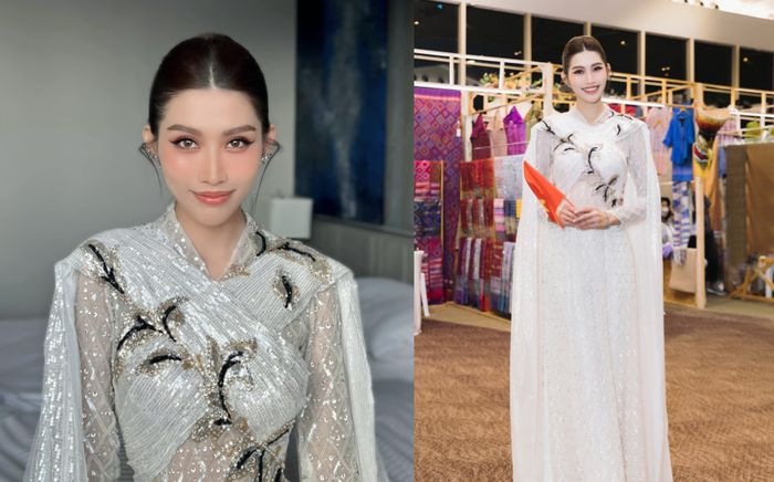 Diện Áo dài đi sự kiện thời trang quốc tế, Á hậu Quỳnh Châu gây nức nở với nhan sắc ngày càng lên hương