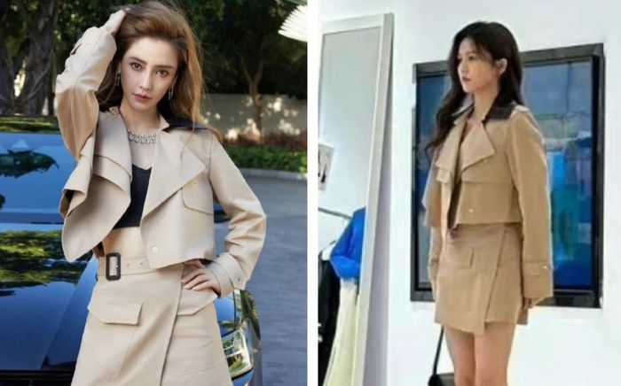 Cùng diện một kiểu váy, Bạch Lộc bị chê 'quê mùa', thần thái thua xa Angelababy