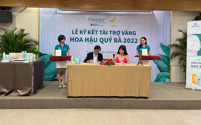 Placentor Vegetal được chọn làm nhà tài trợ vàng cuộc thi Hoa Hậu Quý Bà 2022