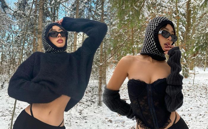 Á hậu Thảo Nhi 'thả dáng' giữa thời tiết âm độ: Trời lạnh nhưng body của chị thì hot