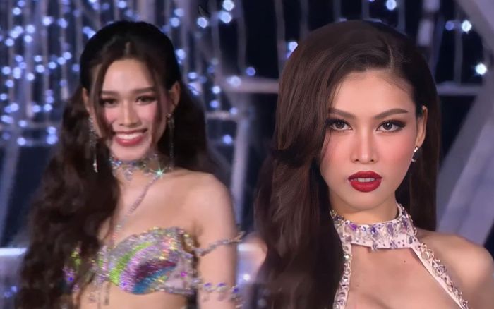 Đỗ Thị Hà lướt như mây trên sàn catwalk, sải bước đầy quyền lực tại đêm thi Người đẹp Biển