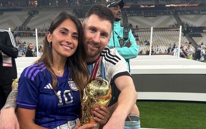 Nhan sắc ngọt ngào, tràn đầy sức sống của bà xã Messi