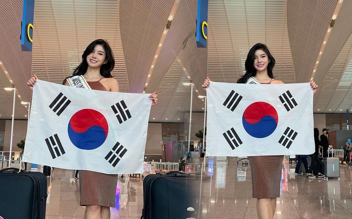 'Gà chiến' của Hàn Quốc có mặt tại Mỹ tham gia Miss Universe: Chờ đợi màn 'nhai mic' của phiên dịch viên