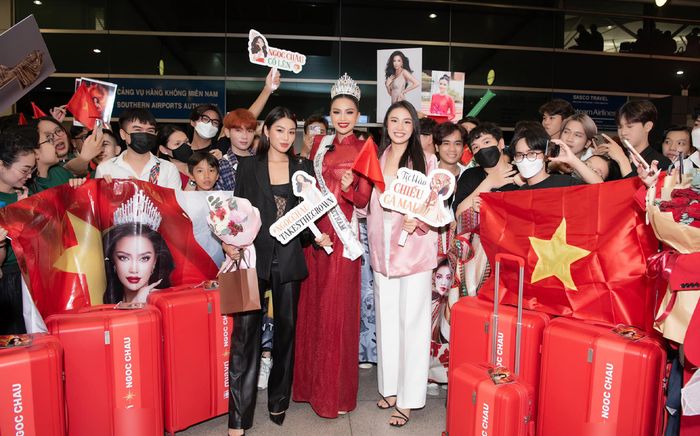 Ngọc Châu chỉ mang 3 vali quần áo sang Mỹ, netizen lo lắng: 'Liệu có đủ đồ để chặt đẹp dàn thí sinh?'