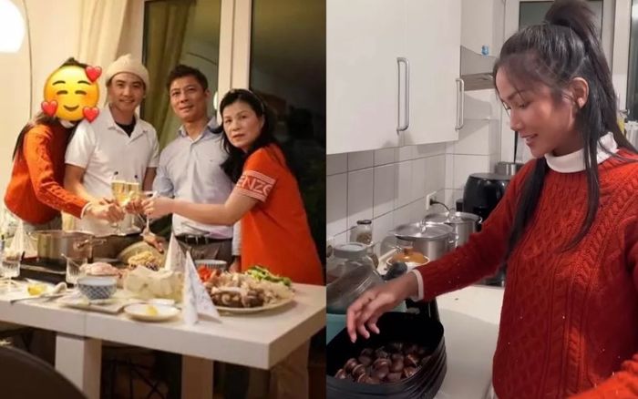 Lộ khoảnh khắc H'Hen Niê hội ngộ cùng gia đình bạn trai đón chào năm mới