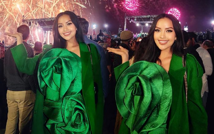 Ngọc Châu lần đầu đón tết Tây tại Mỹ, fan hào hứng: Chị ở bên đó luôn đi, 1 năm cũng nhanh thôi mà