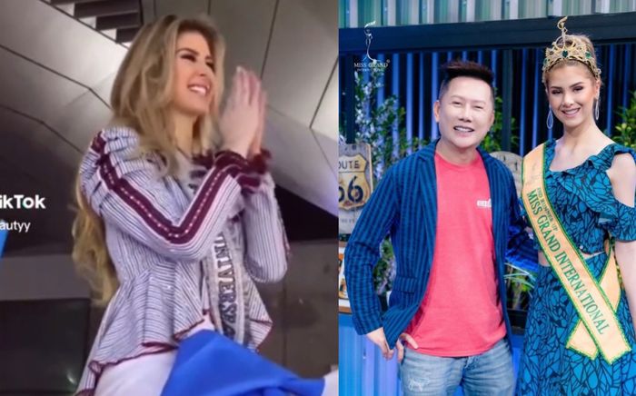 Đến Mỹ cùng Ngọc Châu, Á hậu 2 Miss Grand 2020 được tháp tùng bằng siêu xe: Ngài Nawat thấy chắc buồn