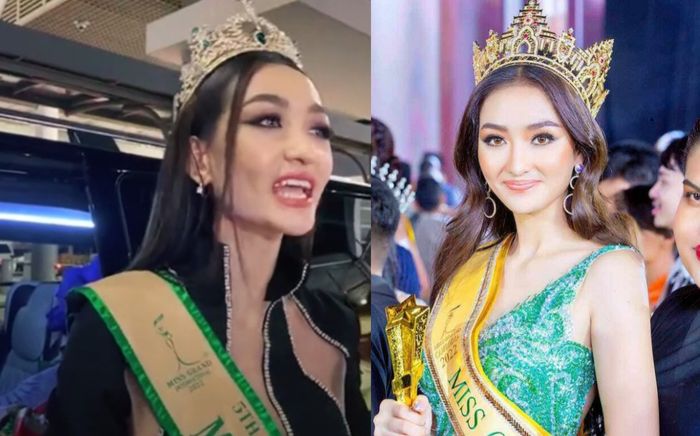 Á hậu 5 Miss Grand người Campuchia về nước sau 3 tháng làm trò cho Mr.Nawat, fan không thèm đoái hoài?