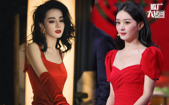 Học Địch Lệ Nhiệt Ba diện đồ đỏ đầu năm, Triệu Lệ Dĩnh lộ khuyết điểm nhưng vẫn được khen