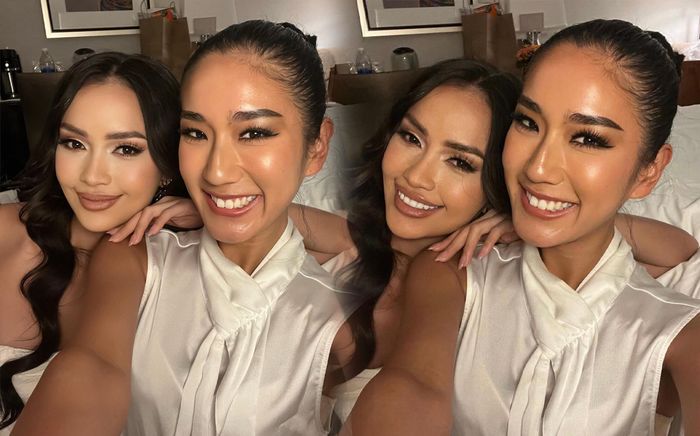 Ngọc Châu khoe ảnh chụp với bạn cùng phòng, netizen 'giật mình': Cứ ngỡ 'bé khủng long' Bảo Ngọc