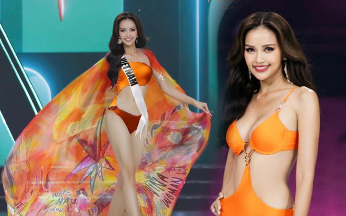 Nếu diện swimsuit màu vàng cam, Ngọc Châu nên để tóc kiểu gì để càn quét sân khấu Miss Universe?