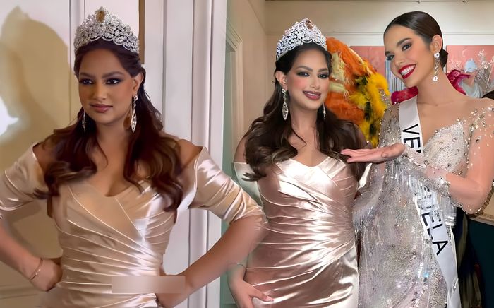 Miss Universe 2021 lép vế trước dàn thí sinh kế nhiệm: Chiếc váy 'phản chủ' làm lộ hết khuyết điểm