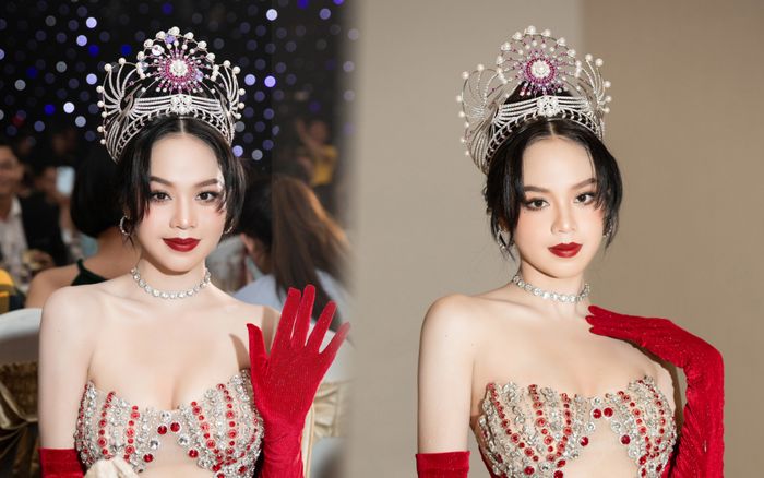 Hoa hậu Thanh Thuỷ diện đầm xuyên thấu, đánh son đỏ rực: Hoa hậu Việt Nam chính thức bùng nổ visual