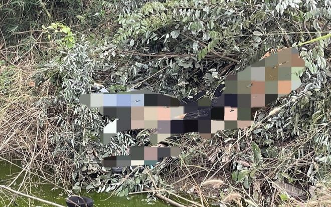 Dưới mương nước ven đường, người dân phát hiện cảnh tượng kinh hoàng