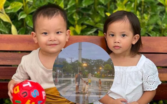 Kim Lý 'rũ bỏ' hình tượng dẫn con đi chơi, Leon 'quẩy' quá mất luôn cả quần