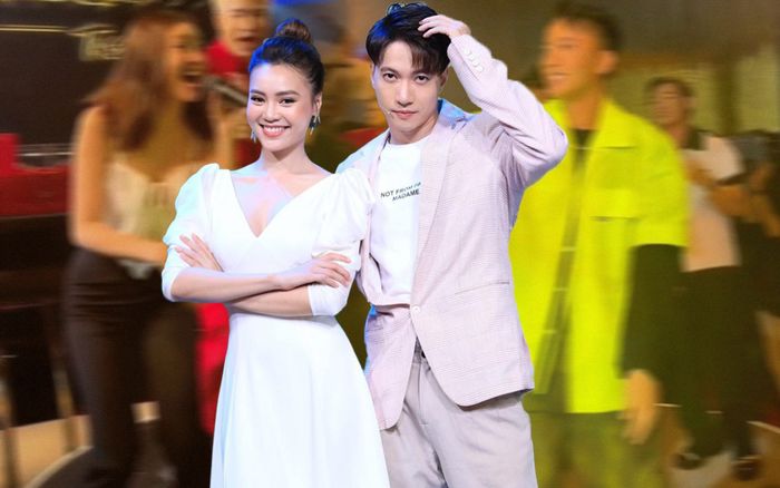 Đang nhảy nhót giữa đám đông, S.T Sơn Thạch liền có hành động 'ưu ái' dành cho Ninh Dương Lan Ngọc