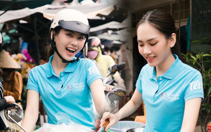 Hoa hậu Mai Phương có hành động ý nghĩa cho người khó khăn trước ngày Tết đến, xuân về