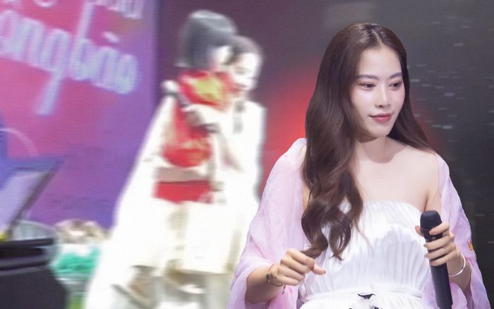 Bắt gặp bé gái bật khóc khi vừa gặp mình, Nam Em liền có hành động dỗ dành đầy tinh tế