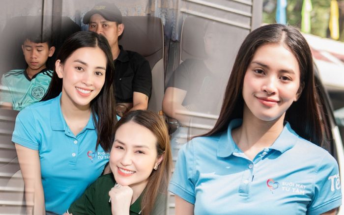 Hoa hậu Trần Tiểu Vy có hành động ý nghĩa dành cho công nhân về quê ăn Tết