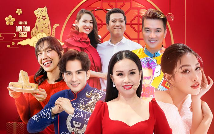 Đàm Vĩnh Hưng, Đan Trường, Cẩm Ly, Trường Giang rộn ràng chúc Tết Quý Mão