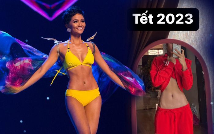 H'Hen Niê vén áo khoe eo phăng lì sau Tết, chị em tràn qua trang cá nhân xin vía: Đằng cấp Top 5 mãi đỉnh