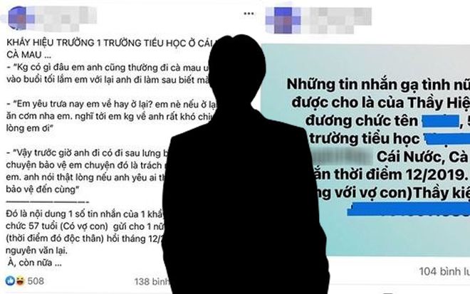Hiệu trưởng nhắn tin gạ gẫm cô giáo: 'Không gặp em, anh khó chịu' và cái kết