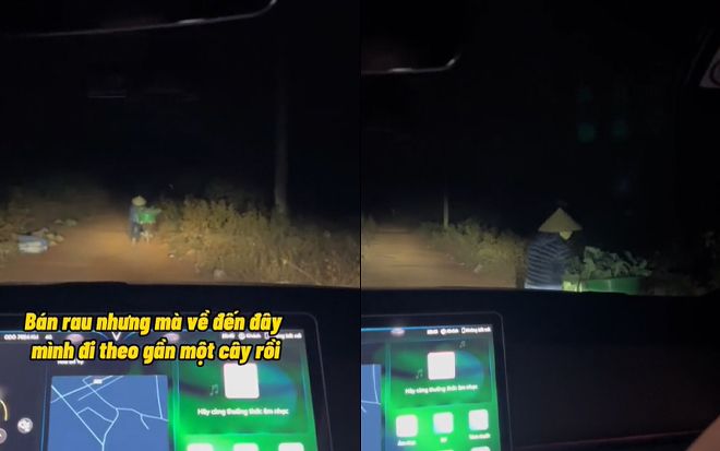 Âm thầm soi đèn cho cô bán rau về muộn, hành động sau đó của tài xế khiến người phụ nữ rối rít cảm ơn