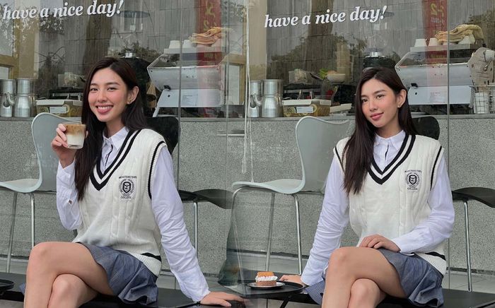 Thùy Tiên diện style nữ sinh xuống phố, người hâm mộ nức nở: 'Có tính thi Miss Teen nữa không chị?'