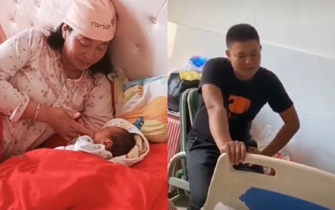 Mẹ U60 sinh thêm con, anh trai 30 tuổi có thái độ bất ngờ khi thấy em bé