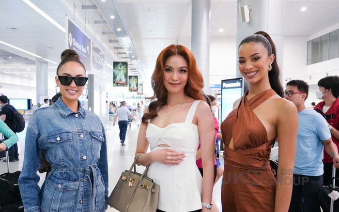 Đương kim Miss Universe đáp cánh tại Việt Nam, Lan Khuê lại là người chiếm spotlight