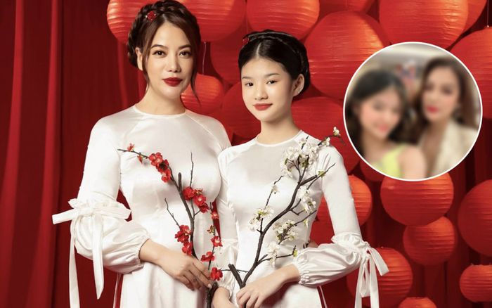 Lên đồ 'đọ sắc' cùng con gái rượu, nhan sắc Trương Ngọc Ánh đẹp bất chấp camera thường