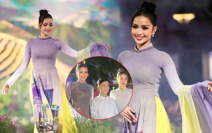 Hoa hậu Ngọc Châu 'giật trọn spotlight' của Nam Em - Nam Anh trong sự kiện: Chánh cung 'mãi keo'!